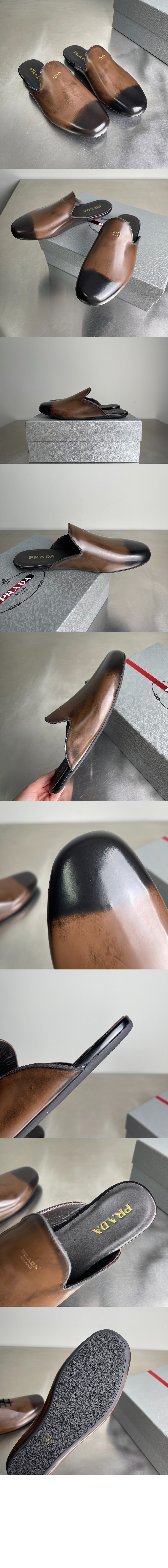 미러급레플리카사이트 | 명품레플리카 전문 쇼핑몰  | 퍼스트원 - 브러쉬드 레더 뮬 1S008O > 프라다