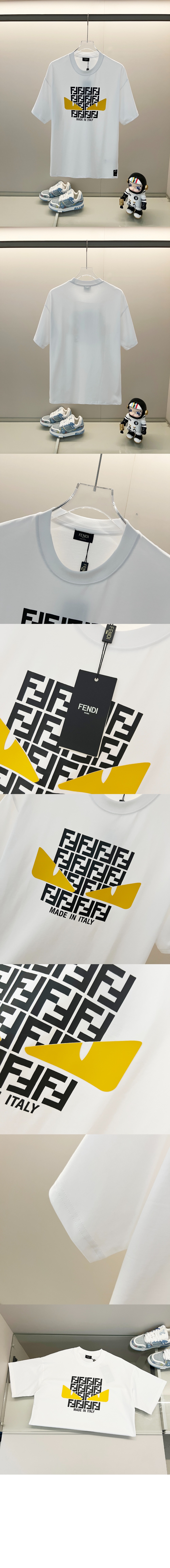 미러급레플리카사이트 | 명품레플리카 전문 쇼핑몰  | 퍼스트원 - 몬스터 로고 프린트 반팔 > 펜디