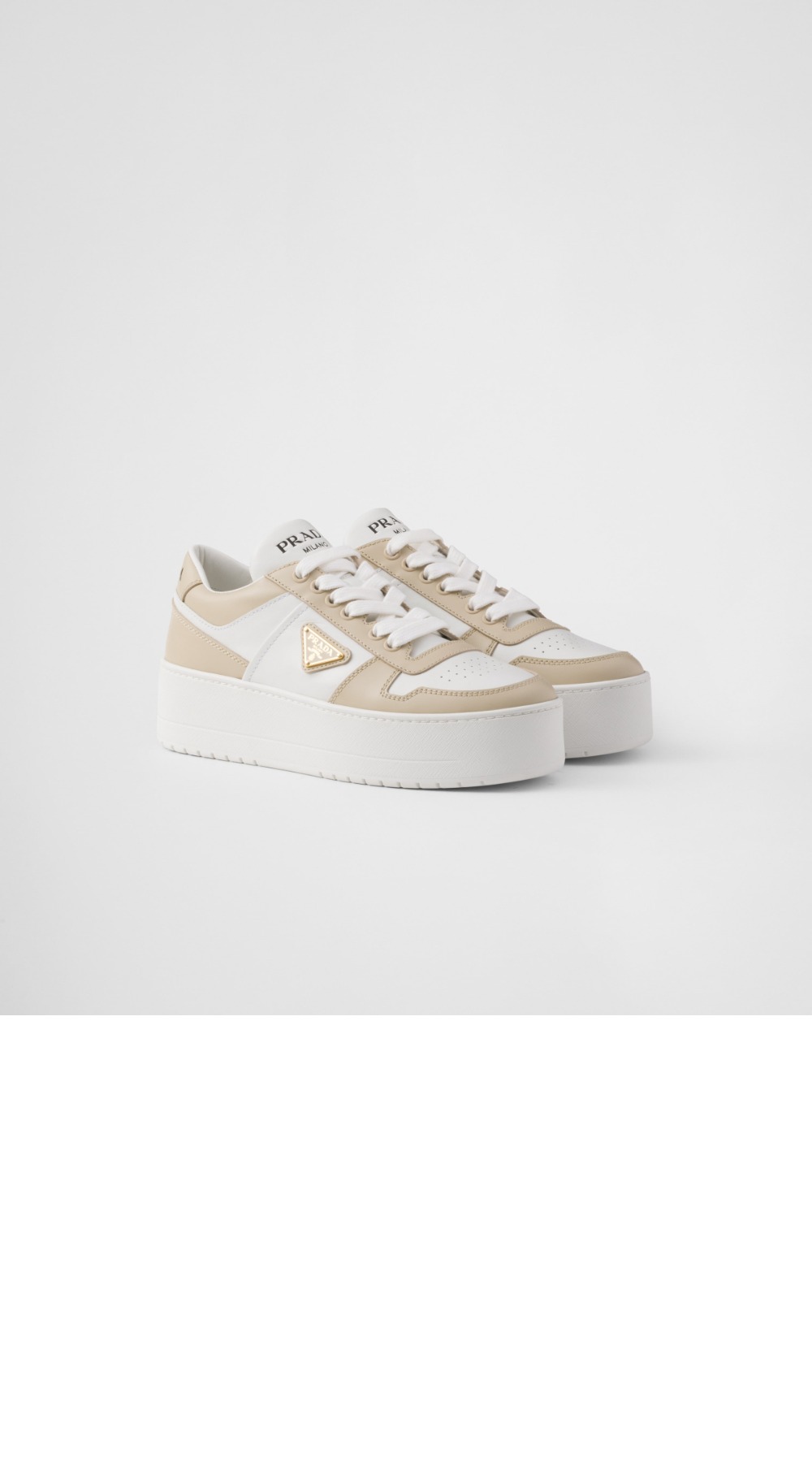 미러급레플리카사이트 | 명품레플리카 전문 쇼핑몰  | 퍼스트원 - 다운타운 볼드 가죽 스니커즈 1E792M > 프라다