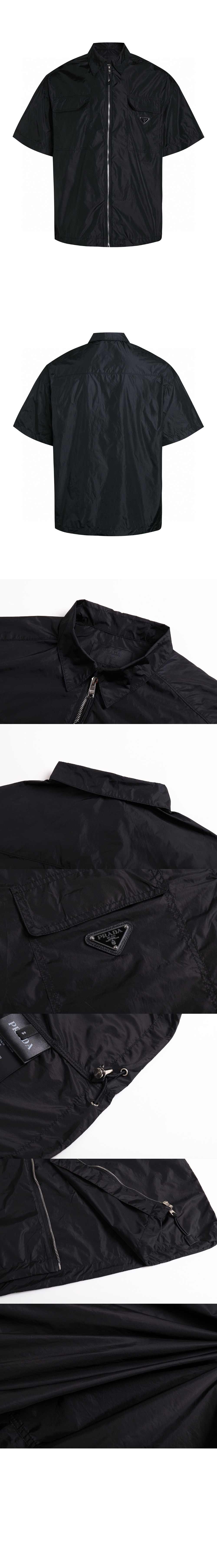 미러급레플리카사이트 | 명품레플리카 전문 쇼핑몰  | 퍼스트원 - 쇼트 슬리브 라이트 리나일론 셔츠 > 프라다