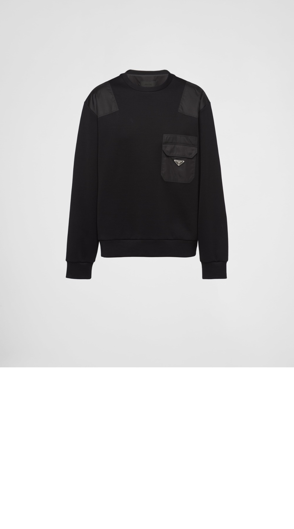 미러급레플리카사이트 | 명품레플리카 전문 쇼핑몰  | 퍼스트원 - 리나일론 디테일 코튼 스웨트셔츠 > 프라다