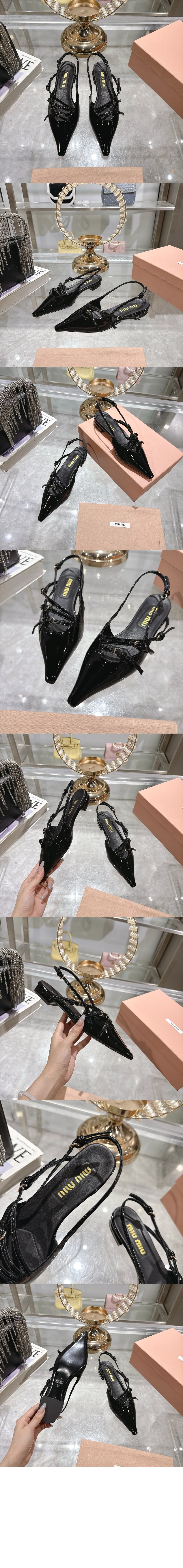 미러급레플리카사이트 | 명품레플리카 전문 쇼핑몰  | 퍼스트원 - 가죽 슬링백 발레리나 5F476E > 미우미우