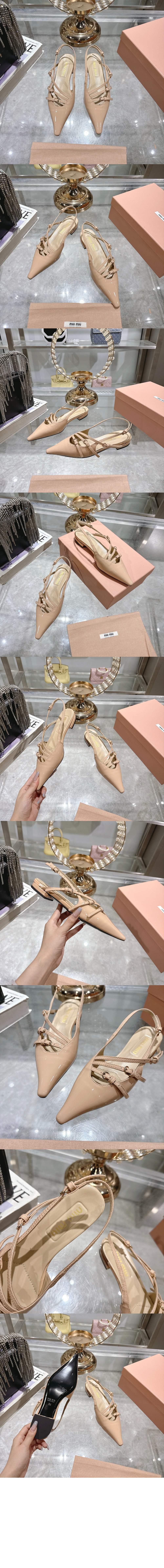 미러급레플리카사이트 | 명품레플리카 전문 쇼핑몰  | 퍼스트원 - 가죽 슬링백 발레리나 5F476E > 미우미우