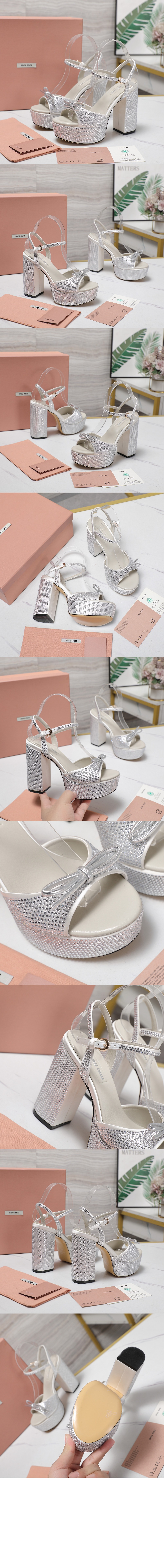 미러급레플리카사이트 | 명품레플리카 전문 쇼핑몰  | 퍼스트원 - 크리스털 장식 플랫폼 샌들 5XP908 > 미우미우