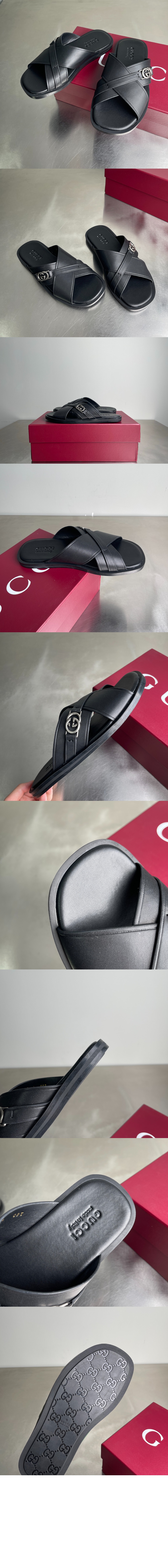 미러급레플리카사이트 | 명품레플리카 전문 쇼핑몰  | 퍼스트원 - 인터로킹 G 슬라이드 샌들 831275 > 구찌