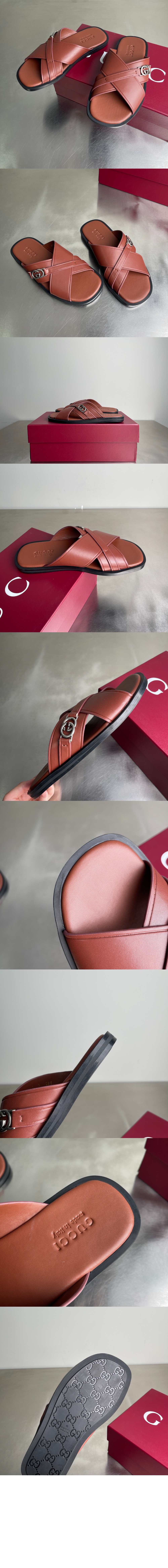 미러급레플리카사이트 | 명품레플리카 전문 쇼핑몰  | 퍼스트원 - 인터로킹 G 슬라이드 샌들 831275 > 구찌