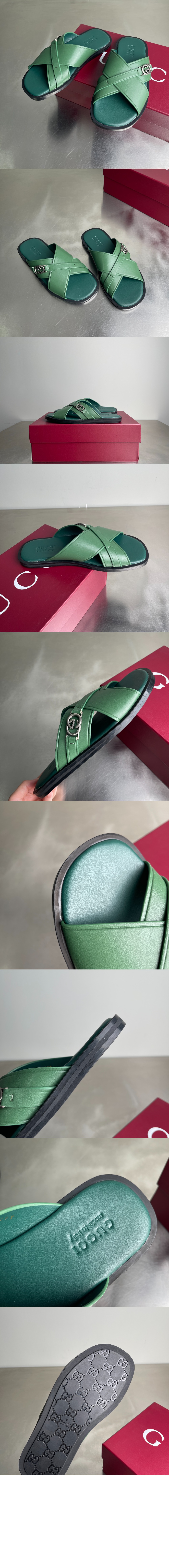 미러급레플리카사이트 | 명품레플리카 전문 쇼핑몰  | 퍼스트원 - 인터로킹 G 슬라이드 샌들 831275 > 구찌