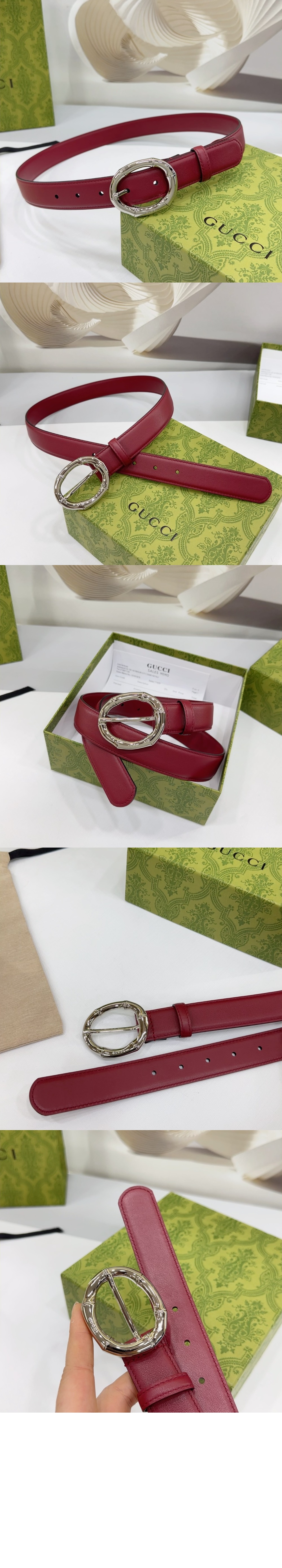 미러급레플리카사이트 | 명품레플리카 전문 쇼핑몰  | 퍼스트원 - 대나무 원형 버클 벨트 828270 > 구찌