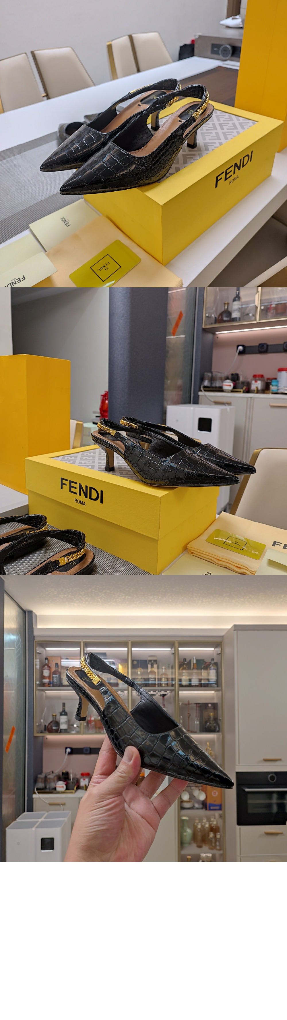 미러급레플리카사이트 | 명품레플리카 전문 쇼핑몰  | 퍼스트원 - 가죽 미디움 힐 슬링백 8J8577 > 펜디