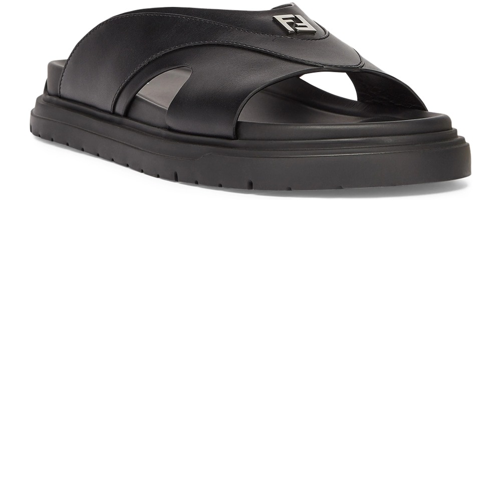 미러급레플리카사이트 | 명품레플리카 전문 쇼핑몰  | 퍼스트원 - 스퀘어드 FF 레더 슬리퍼 7X1673 > 펜디