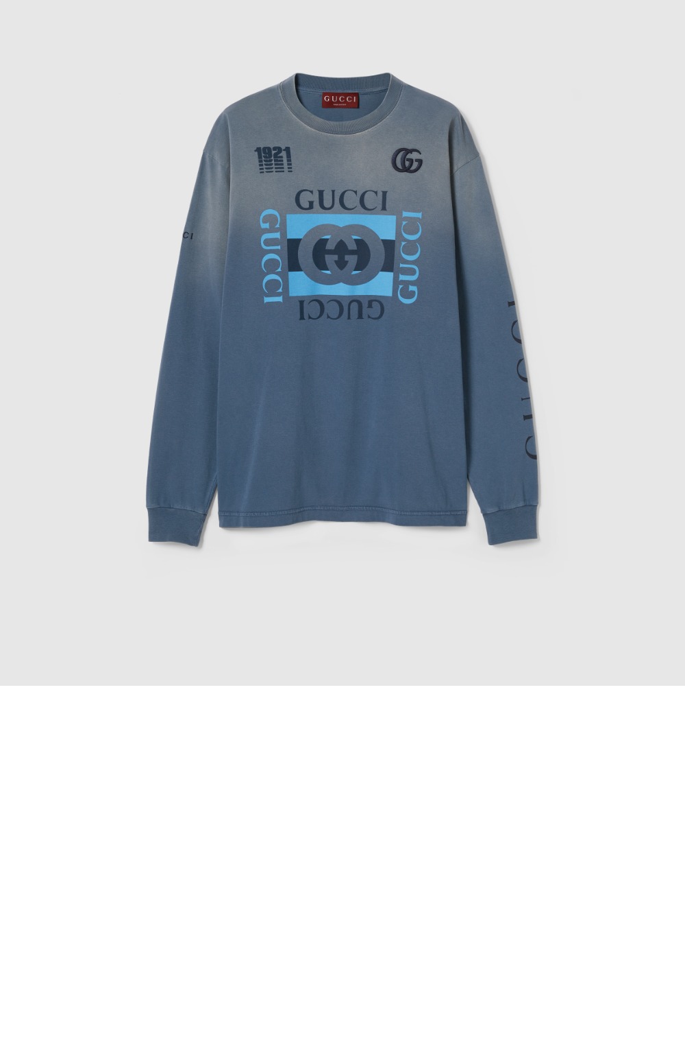 미러급레플리카사이트 | 명품레플리카 전문 쇼핑몰  | 퍼스트원 - 프린트 코튼 저지 긴팔 > 구찌