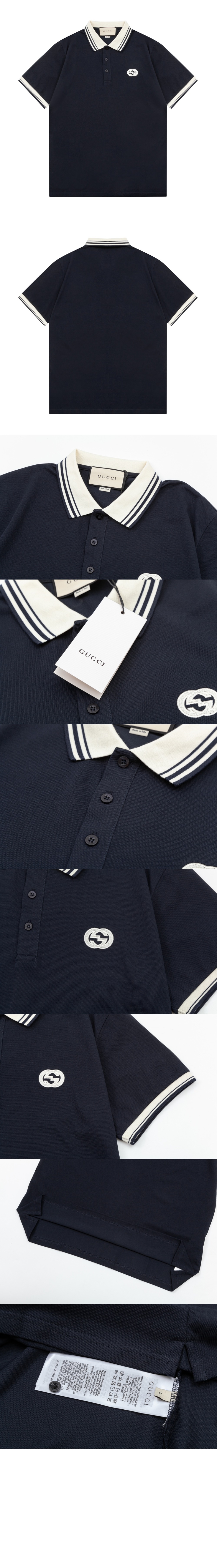 미러급레플리카사이트 | 명품레플리카 전문 쇼핑몰  | 퍼스트원 - 인터로킹 G 코튼 폴로 셔츠 > 구찌