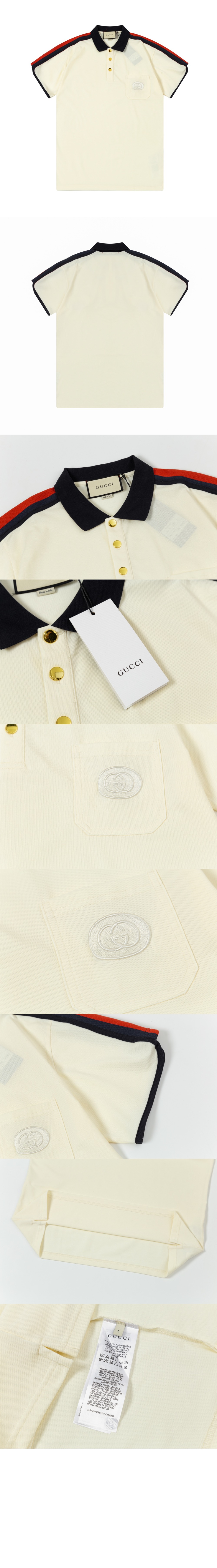 미러급레플리카사이트 | 명품레플리카 전문 쇼핑몰  | 퍼스트원 - 인터로킹 G 코튼 폴로 셔츠 > 구찌