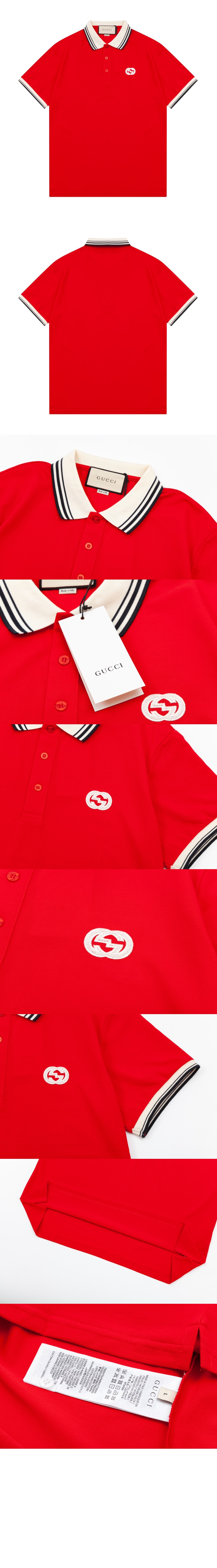 미러급레플리카사이트 | 명품레플리카 전문 쇼핑몰  | 퍼스트원 - 인터로킹 G 코튼 폴로 셔츠 > 구찌