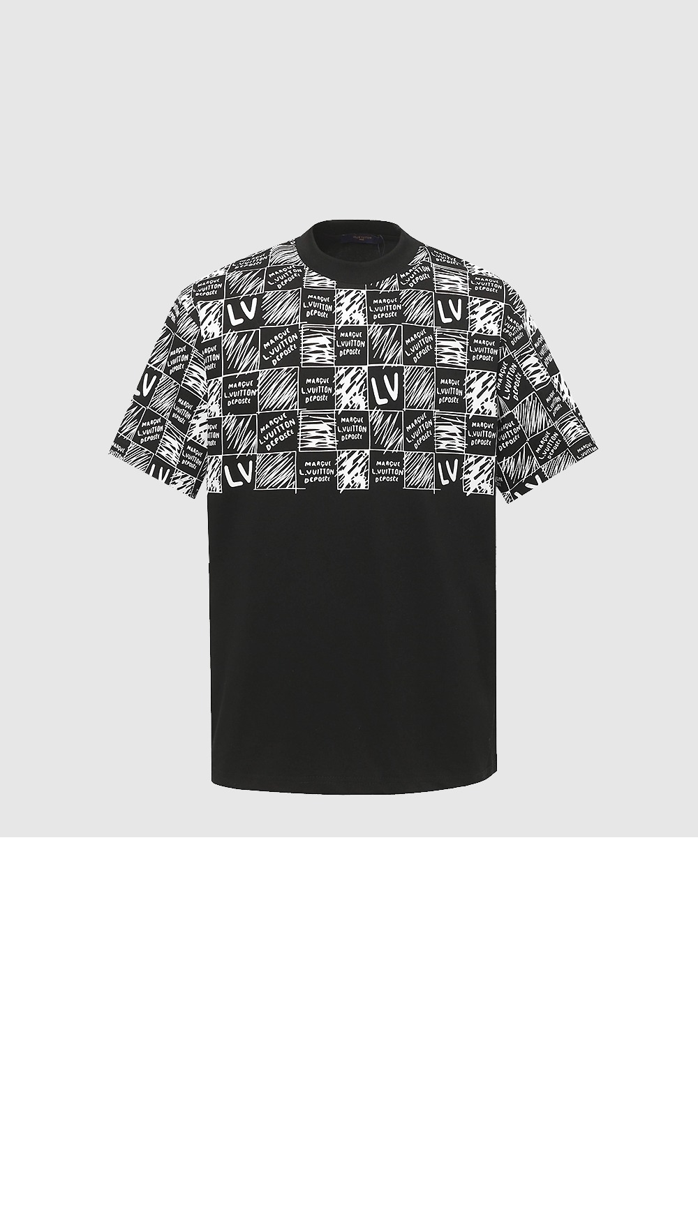 미러급레플리카사이트 | 명품레플리카 전문 쇼핑몰  | 퍼스트원 - 드로잉 하프 체크 반팔티 > 루이비통