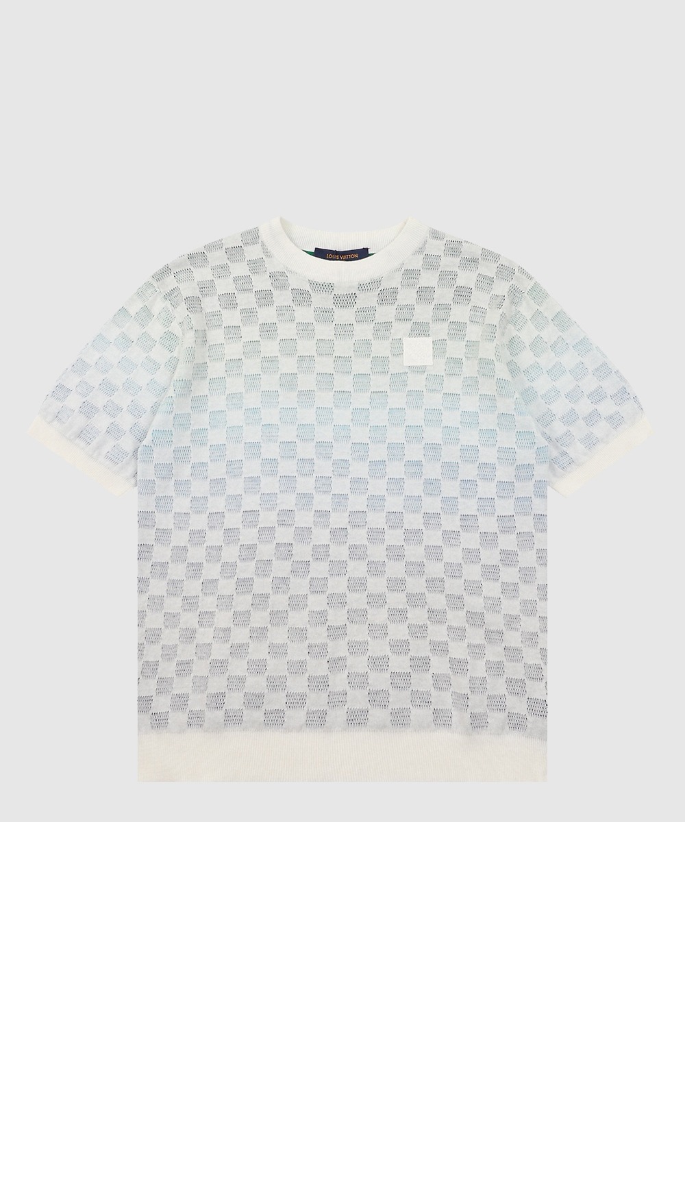 미러급레플리카사이트 | 명품레플리카 전문 쇼핑몰  | 퍼스트원 - 그라데이션 자카드 니트 반팔 > 루이비통