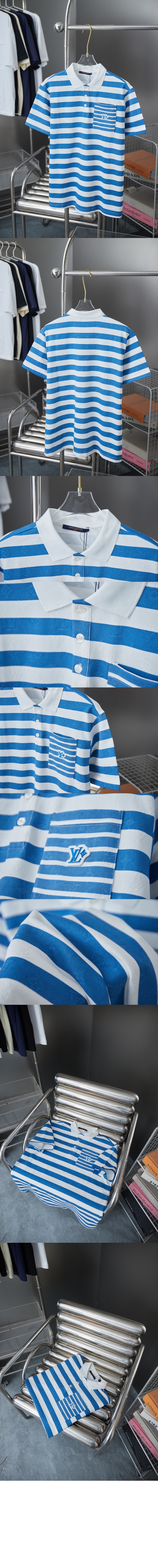 미러급레플리카사이트 | 명품레플리카 전문 쇼핑몰  | 퍼스트원 - 모노그램 스트라이프드 폴로 셔츠 > 루이비통