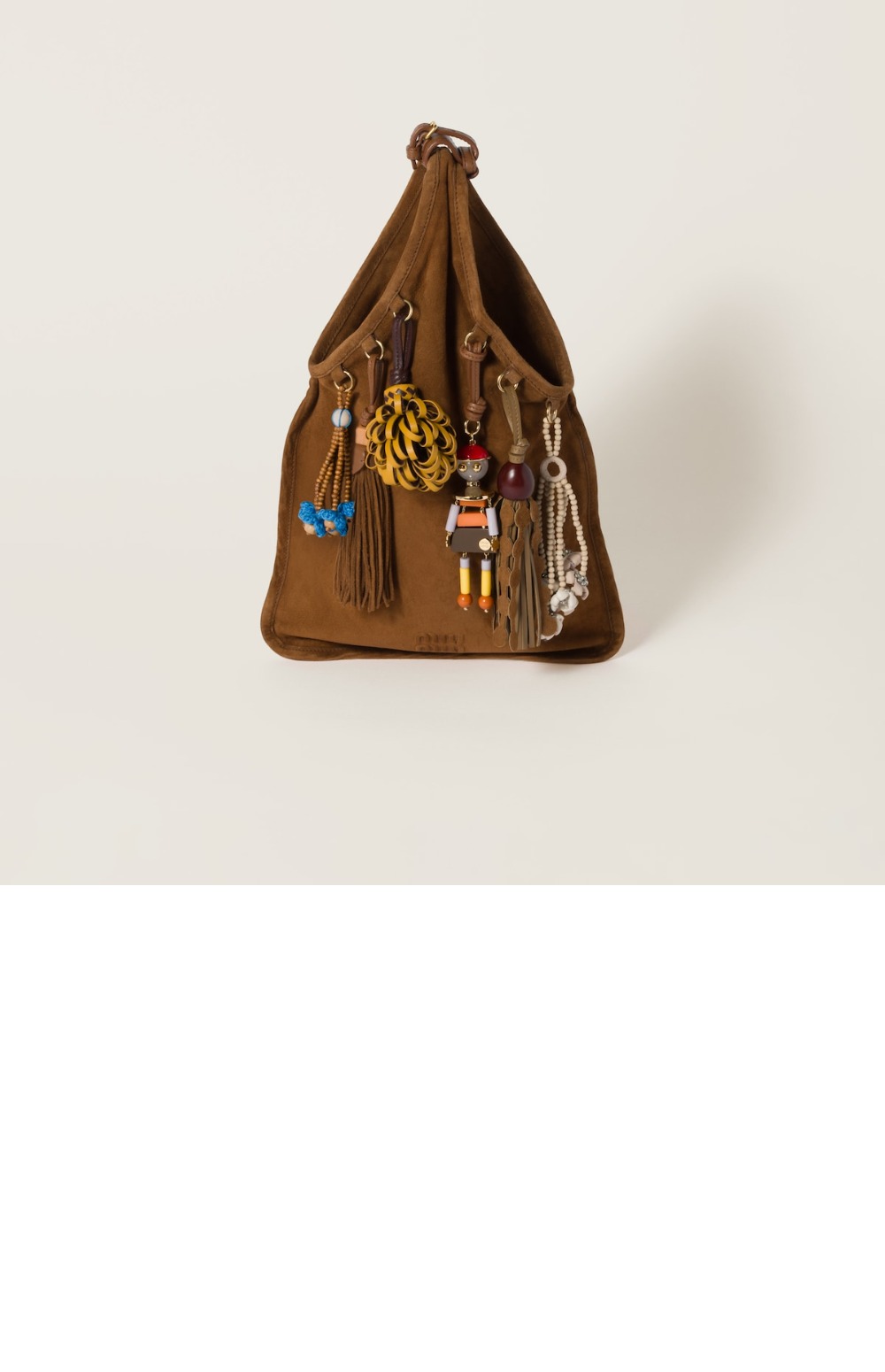 미러급레플리카사이트 | 명품레플리카 전문 쇼핑몰  | 퍼스트원 - 트릭 장식 스웨이드백 5BA295 > 미우미우