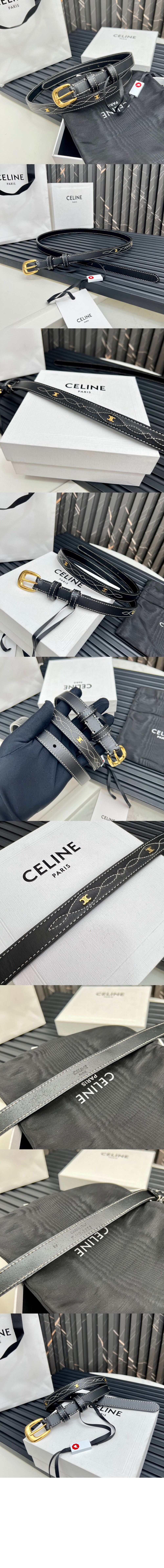 미러급레플리카사이트 | 명품레플리카 전문 쇼핑몰  | 퍼스트원 - 빈티지 카프스킨 자수 웨스턴 벨트 45BBO3 > 셀린느