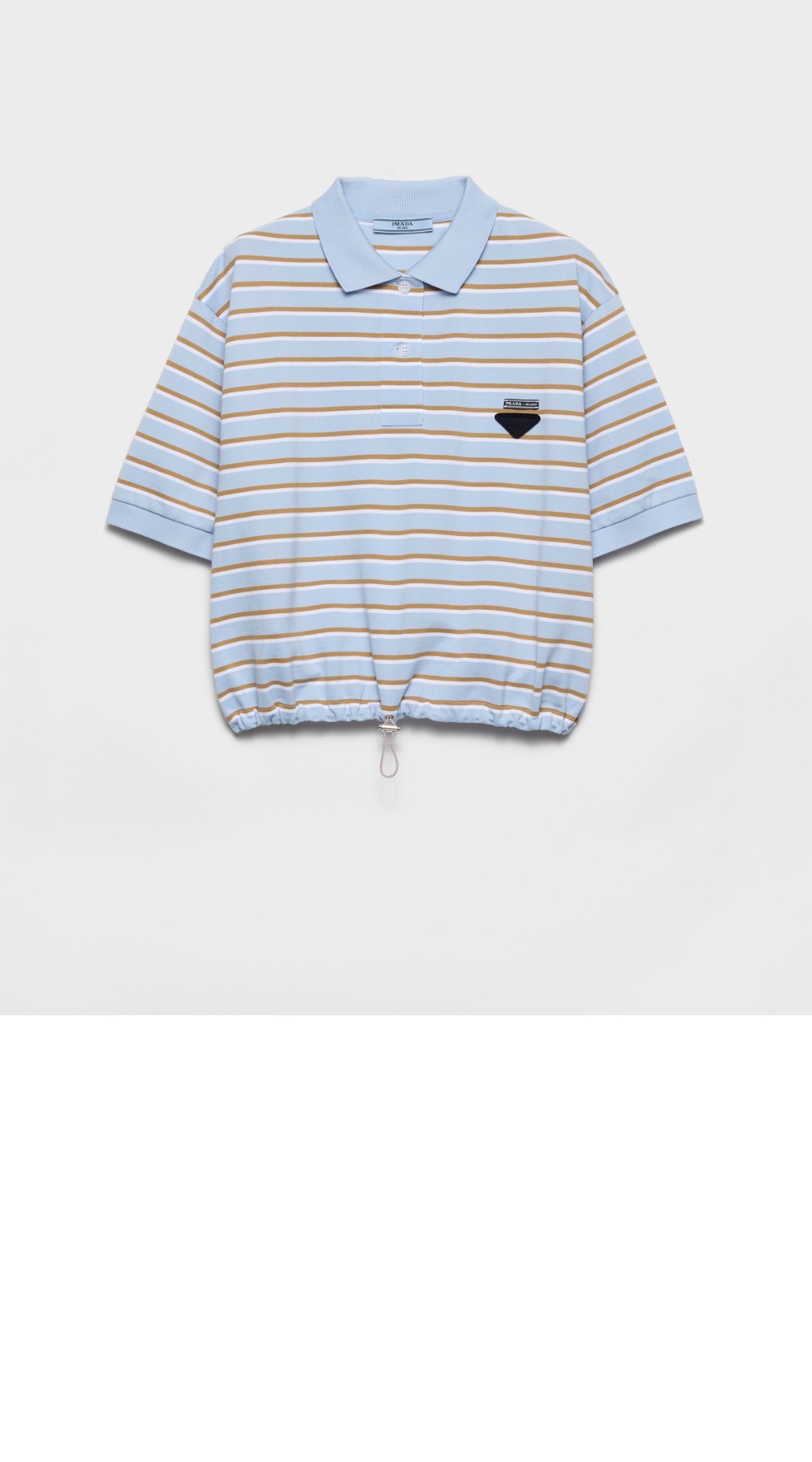 미러급레플리카사이트 | 명품레플리카 전문 쇼핑몰  | 퍼스트원 - 크롭 스트라이프 피케 폴로 셔츠 > 프라다
