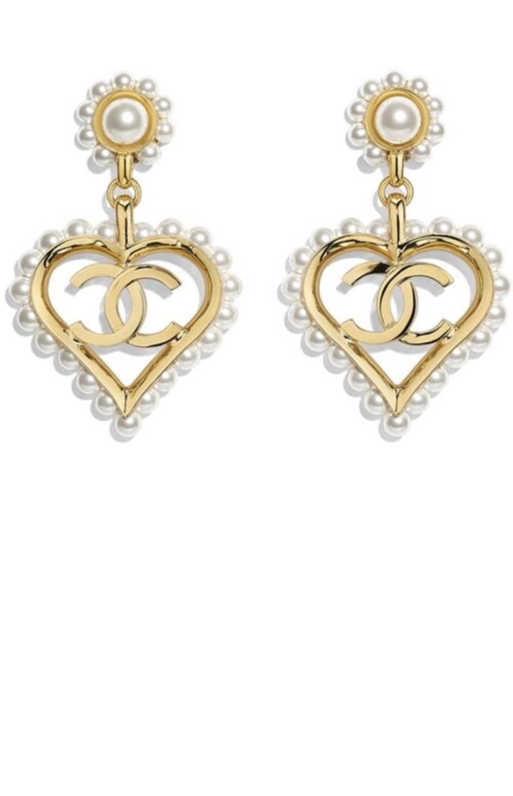 미러급레플리카사이트 | 명품레플리카 전문 쇼핑몰  | 퍼스트원 - 진주 펄 하트 CC 이어링 AB2597 > 샤넬