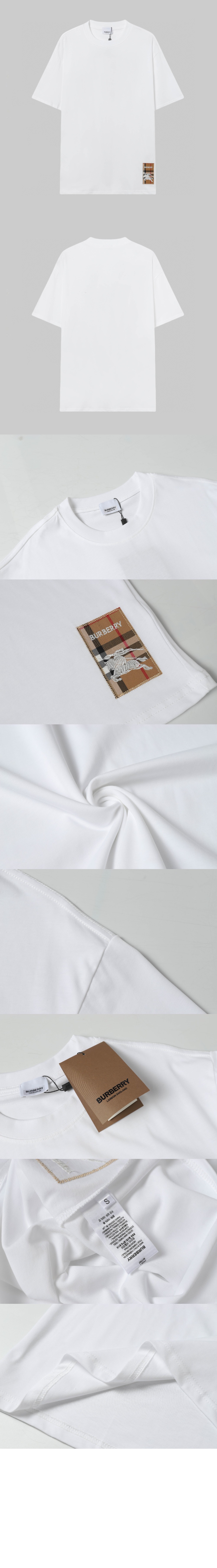 미러급레플리카사이트 | 명품레플리카 전문 쇼핑몰  | 퍼스트원 - 체크 라벨 코튼 티셔츠 > 버버리