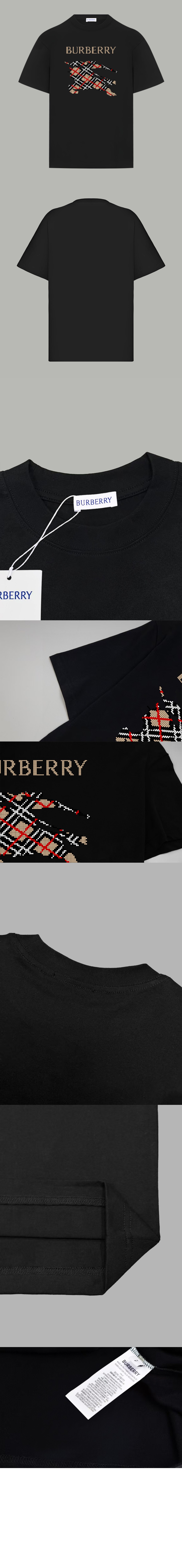 미러급레플리카사이트 | 명품레플리카 전문 쇼핑몰  | 퍼스트원 - 크로스 스티치 EKD​ 코튼 티셔츠 > 버버리