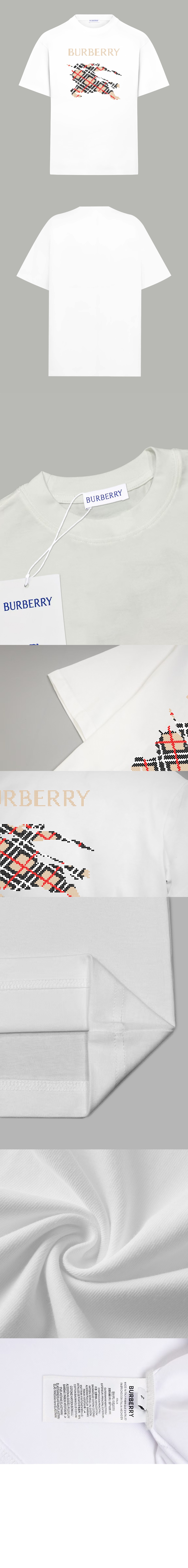 미러급레플리카사이트 | 명품레플리카 전문 쇼핑몰  | 퍼스트원 - 크로스 스티치 EKD​ 코튼 티셔츠 > 버버리