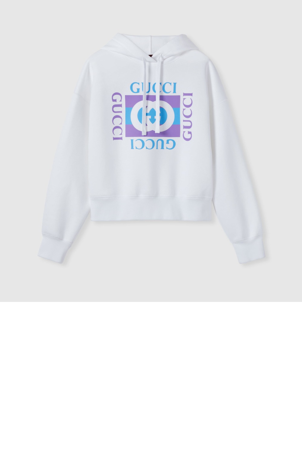 미러급레플리카사이트 | 명품레플리카 전문 쇼핑몰  | 퍼스트원 - 프린트 디테일의 코튼 후드 스웨트셔츠 > 구찌