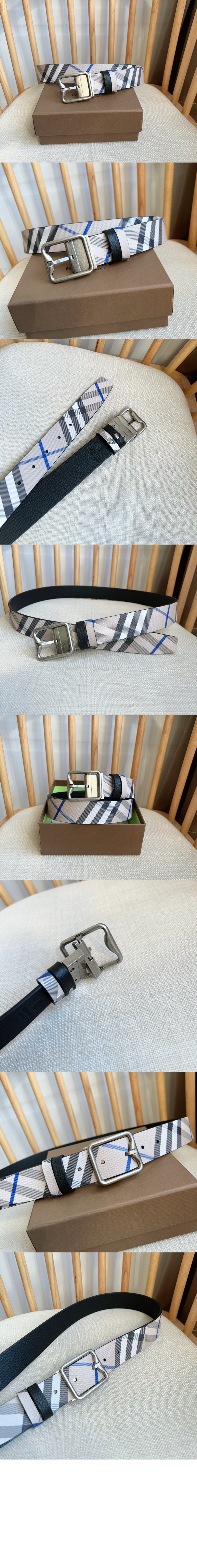 미러급레플리카사이트 | 명품레플리카 전문 쇼핑몰  | 퍼스트원 - 리버시블 체크 B 버클 벨트 80920451 > 버버리