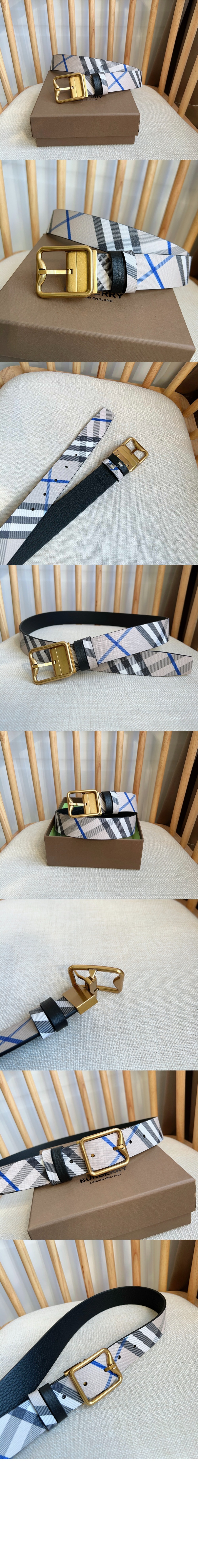 미러급레플리카사이트 | 명품레플리카 전문 쇼핑몰  | 퍼스트원 - 리버시블 체크 B 버클 벨트 80920451 > 버버리