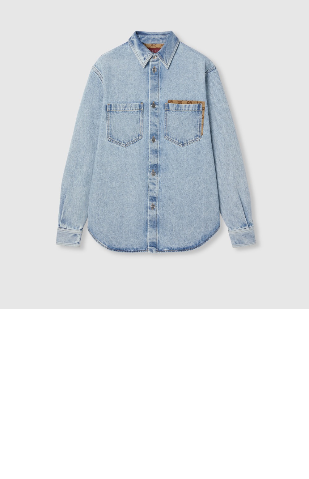 미러급레플리카사이트 | 명품레플리카 전문 쇼핑몰  | 퍼스트원 - GG 인서트 워시드 데님 셔츠 > 구찌