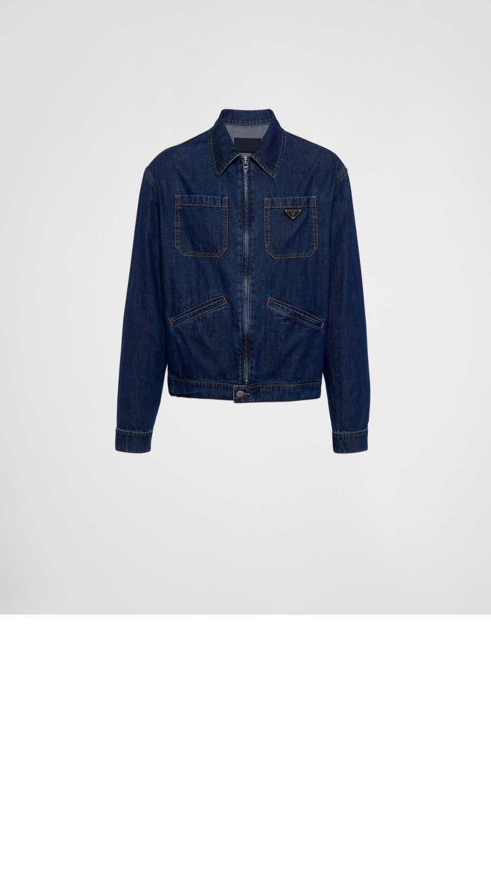 미러급레플리카사이트 | 명품레플리카 전문 쇼핑몰  | 퍼스트원 - 라이트 데님 지퍼 재킷 > 프라다