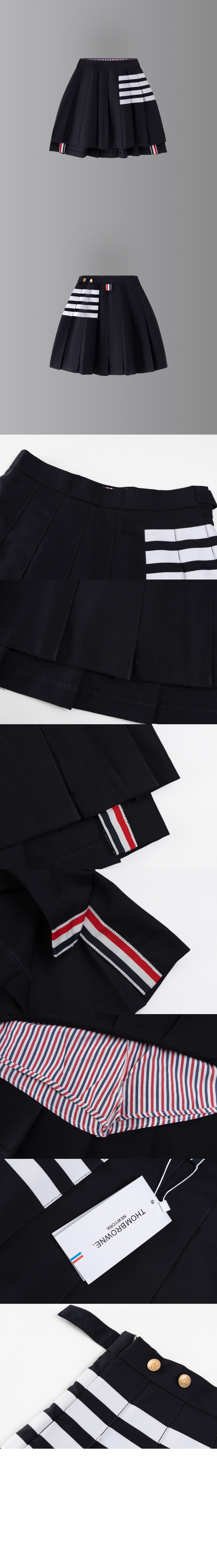 미러급레플리카사이트 | 명품레플리카 전문 쇼핑몰  | 퍼스트원 - 사선 플리츠 미니 스커트 > 톰브라운