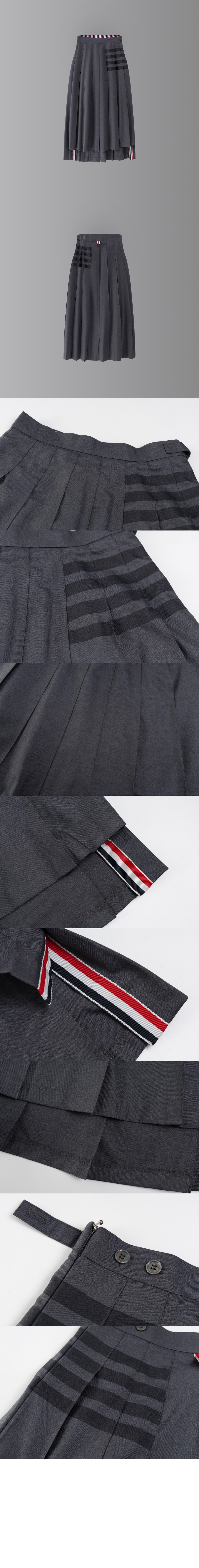 미러급레플리카사이트 | 명품레플리카 전문 쇼핑몰  | 퍼스트원 - 플레인 위브 4바 플리츠 미디 스커트 > 톰브라운