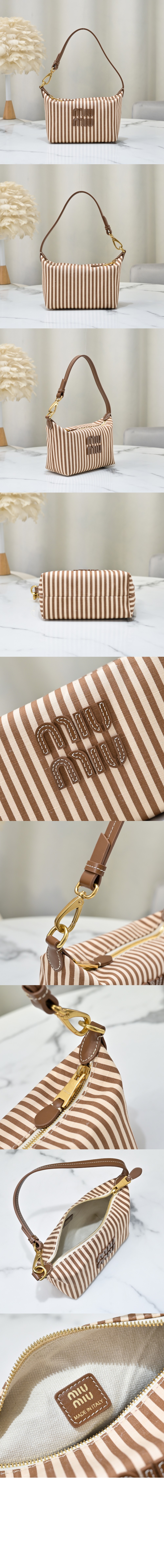 미러급레플리카사이트 | 명품레플리카 전문 쇼핑몰  | 퍼스트원 - 로고 장식 자카드 패브릭 파우치 5NE841 > 미우미우