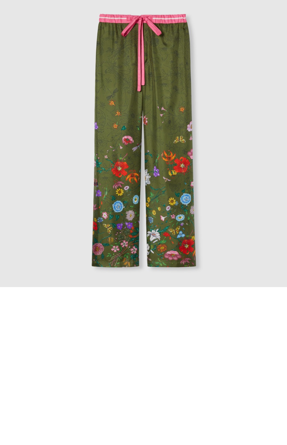 미러급레플리카사이트 | 명품레플리카 전문 쇼핑몰  | 퍼스트원 - 프린트 실크 팬츠 > 구찌