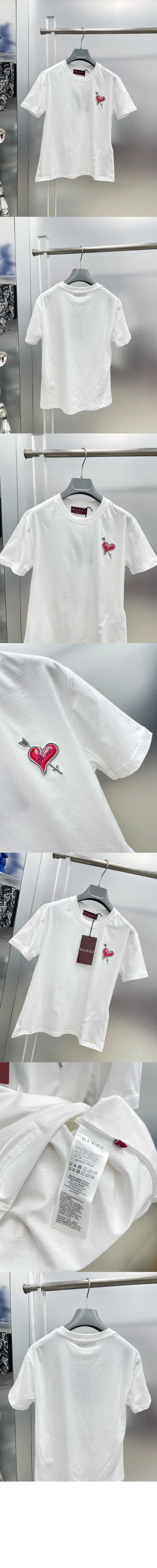 미러급레플리카사이트 | 명품레플리카 전문 쇼핑몰  | 퍼스트원 - 패치 코튼 저지 티셔츠 > 구찌