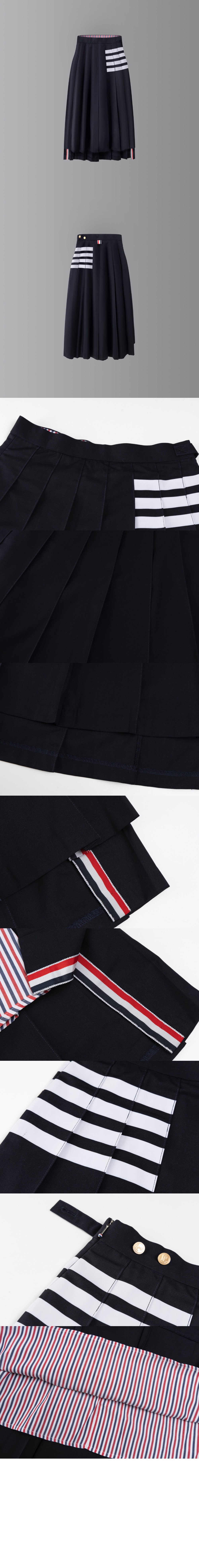 미러급레플리카사이트 | 명품레플리카 전문 쇼핑몰  | 퍼스트원 - 플레인 위브 4바 플리츠 미디 스커트 > 톰브라운