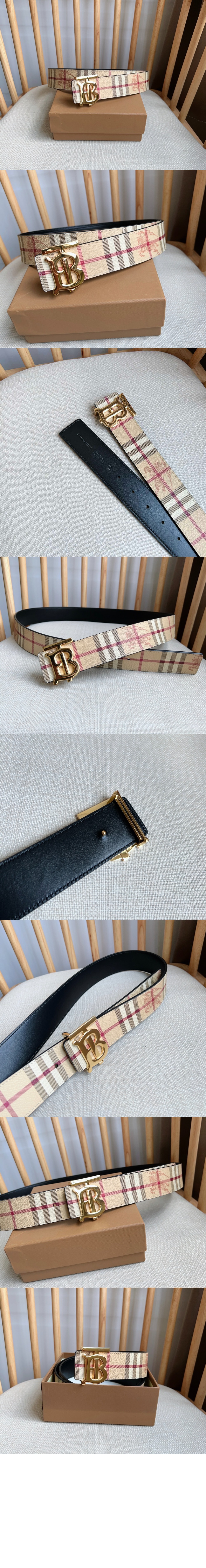 미러급레플리카사이트 | 명품레플리카 전문 쇼핑몰  | 퍼스트원 - 리버시블 체크 TB 벨트 80698531 > 버버리