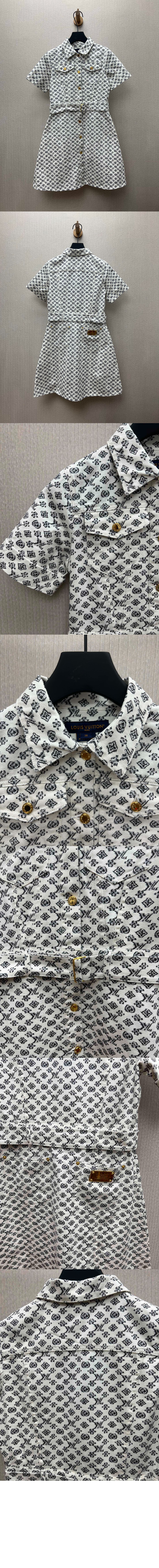 미러급레플리카사이트 | 명품레플리카 전문 쇼핑몰  | 퍼스트원 - 블러리 모노그램 셔츠 드레스 > 루이비통