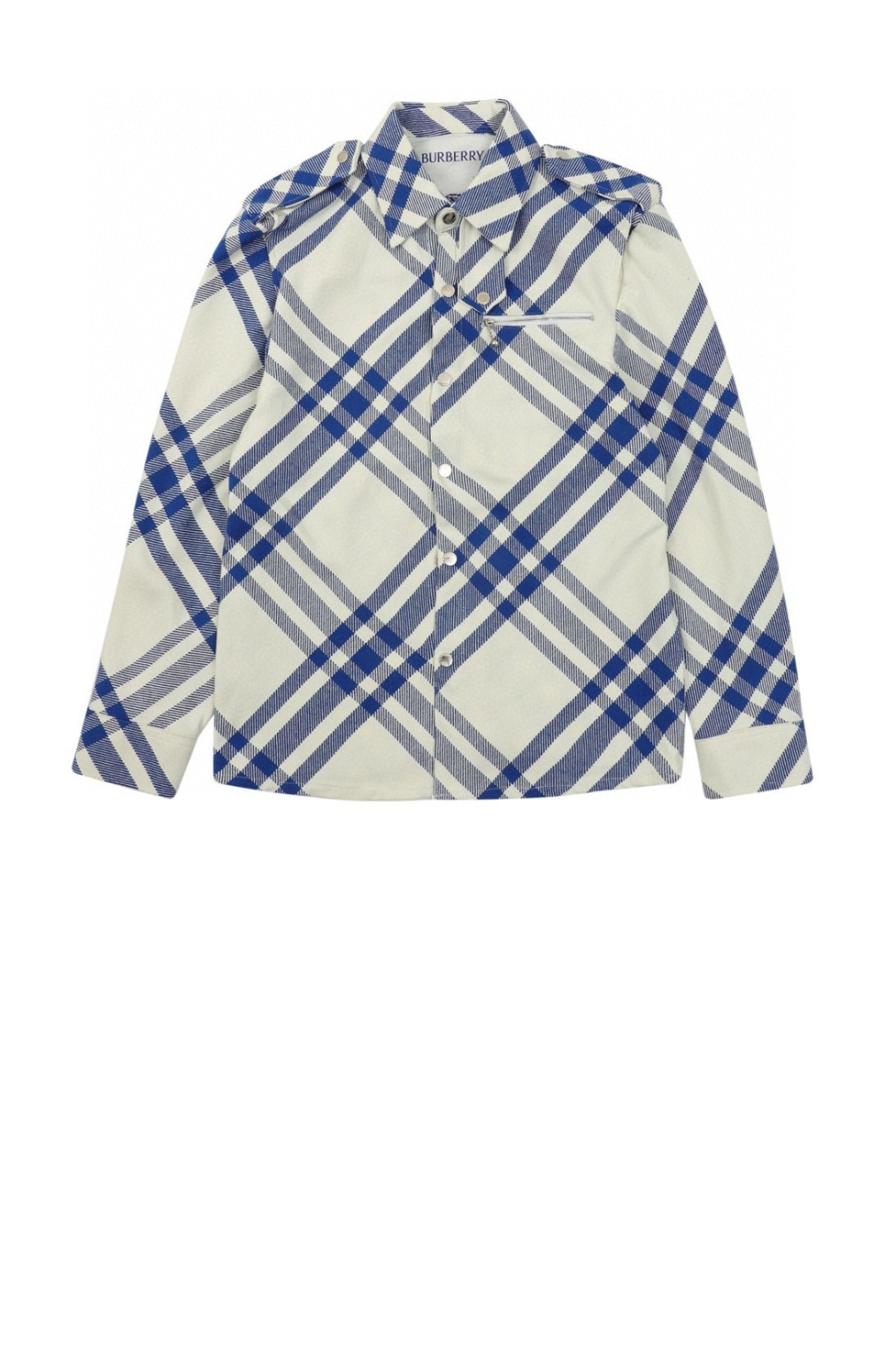 미러급레플리카사이트 | 명품레플리카 전문 쇼핑몰  | 퍼스트원 - 대각선 스트라이프 지퍼 포켓 셔츠 > 버버리