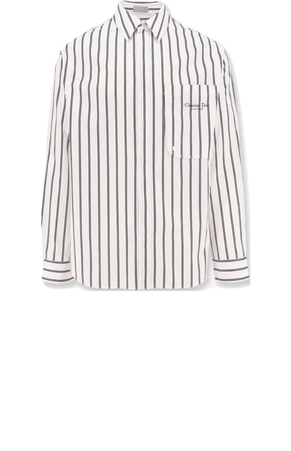미러급레플리카사이트 | 명품레플리카 전문 쇼핑몰  | 퍼스트원 - 로고 디테일 스트라이프 코튼 셔츠 > 디올