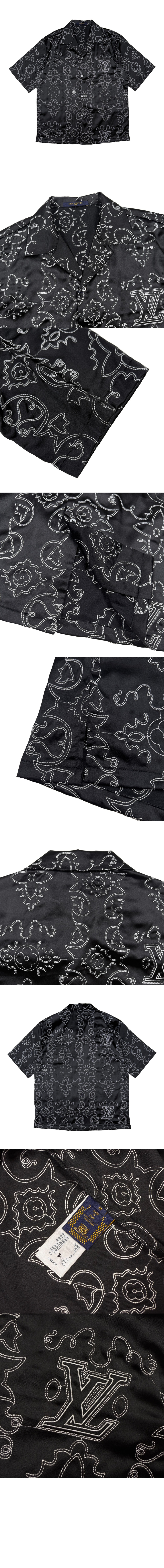 미러급레플리카사이트 | 명품레플리카 전문 쇼핑몰  | 퍼스트원 - 프린티드 쇼트 슬리브드 실크 셔츠 > 루이비통