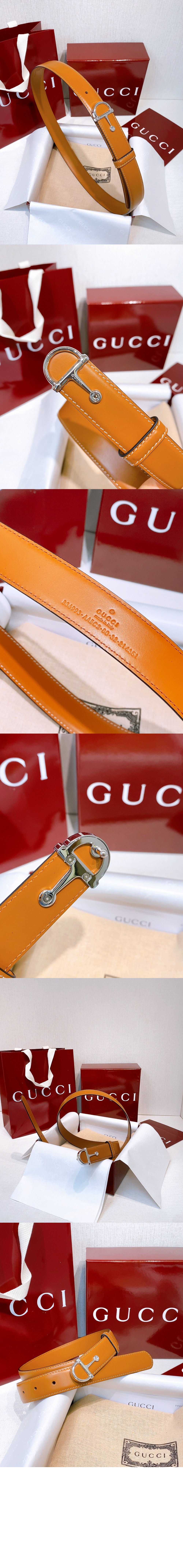 미러급레플리카사이트 | 명품레플리카 전문 쇼핑몰  | 퍼스트원 - 하프 호스빗 버클이 달린 얇은 벨트 ‎836993 > 구찌