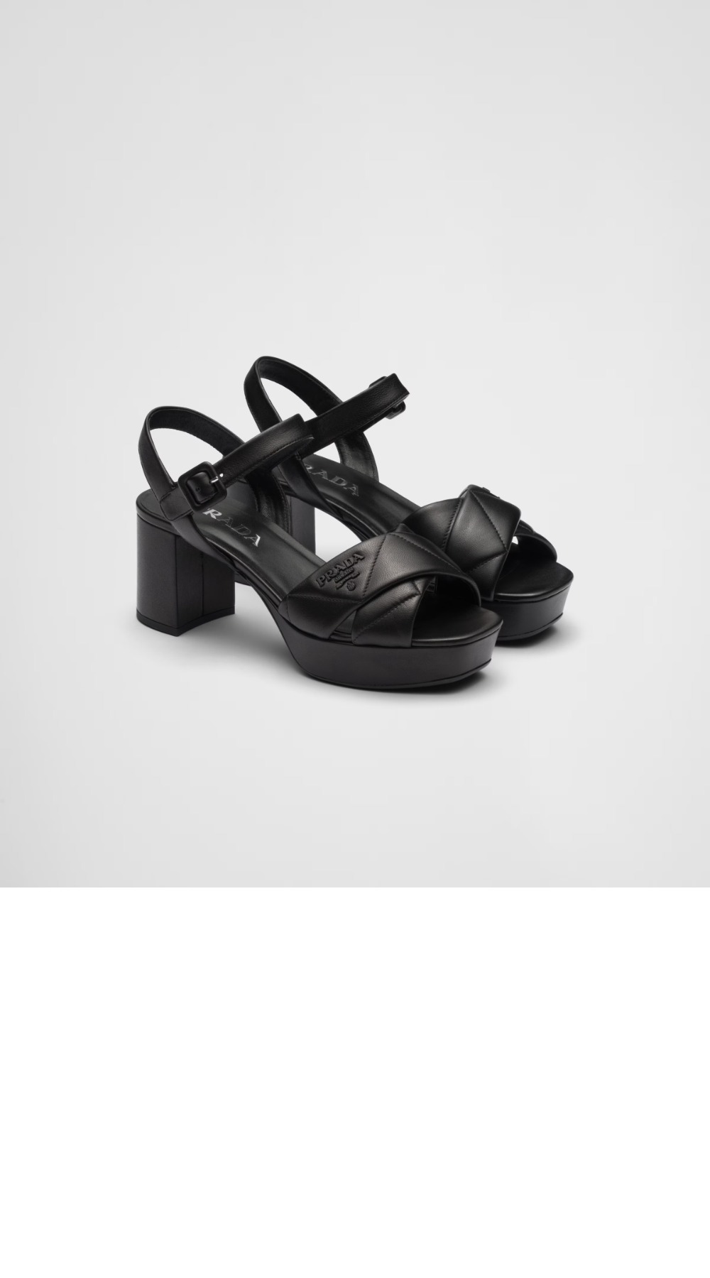 미러급레플리카사이트 | 명품레플리카 전문 쇼핑몰  | 퍼스트원 - 퀼팅 나파 가죽 플랫폼 샌들 1XP43B > 프라다