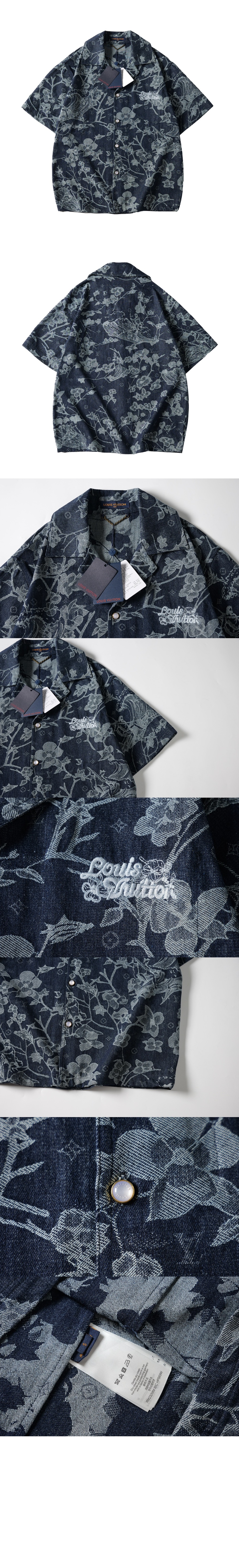 미러급레플리카사이트 | 명품레플리카 전문 쇼핑몰  | 퍼스트원 - 쇼트 슬리브드 데님 셔츠 > 루이비통