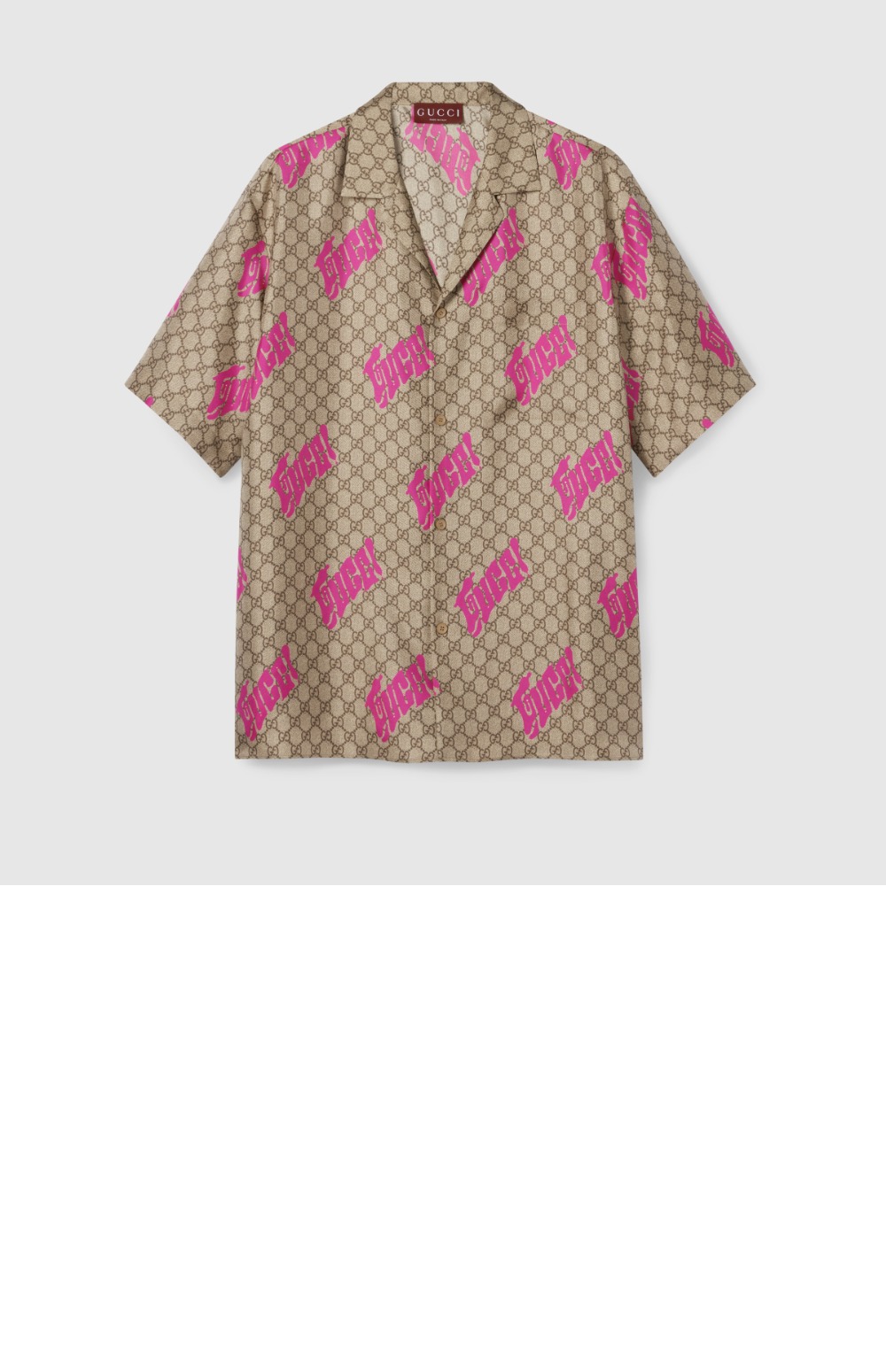 미러급레플리카사이트 | 명품레플리카 전문 쇼핑몰  | 퍼스트원 - 프린트 코튼 포플린 볼링 셔츠 > 구찌