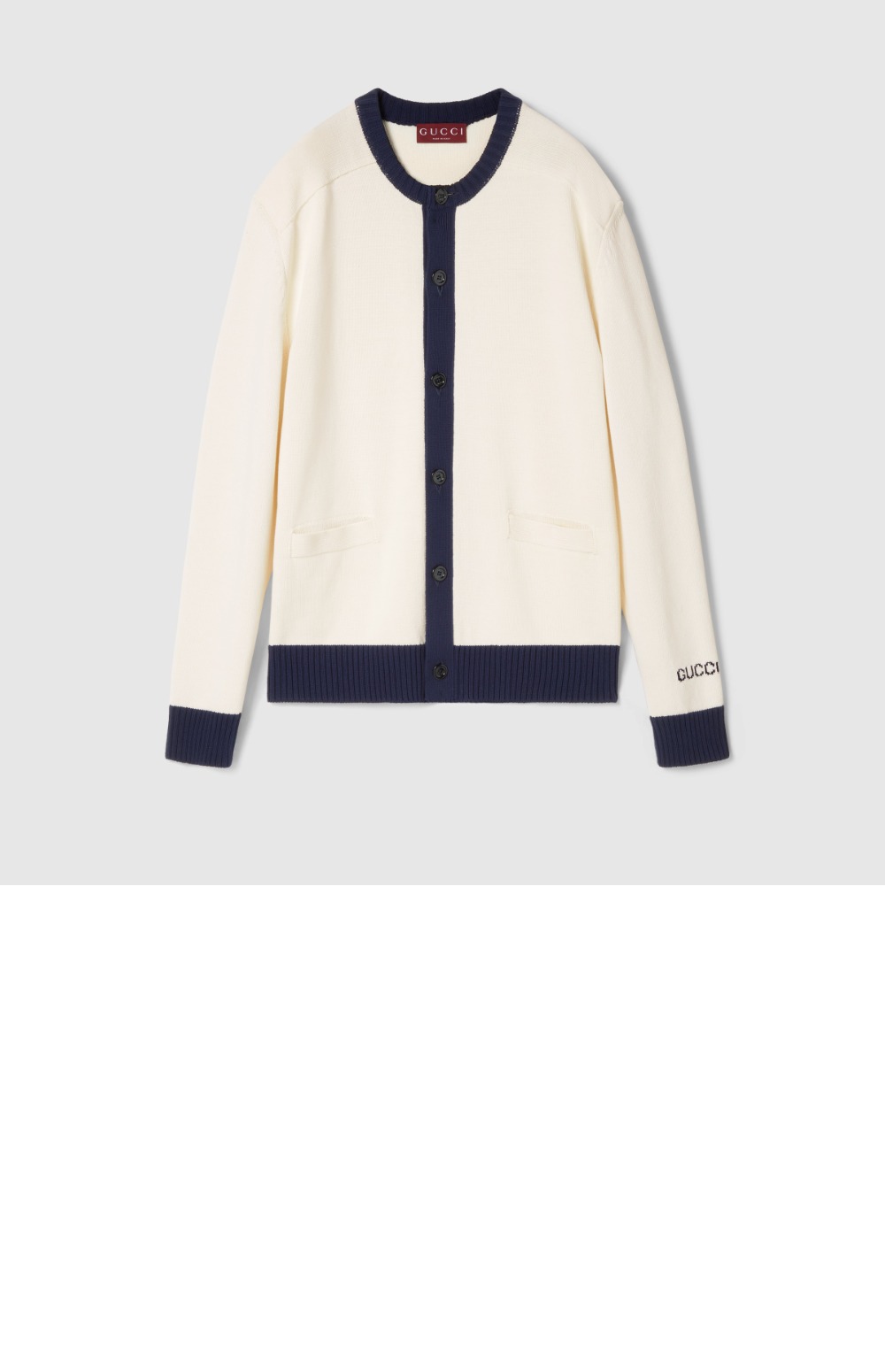 미러급레플리카사이트 | 명품레플리카 전문 쇼핑몰  | 퍼스트원 - 인타르시아가 있는 코튼 카디건 > 구찌