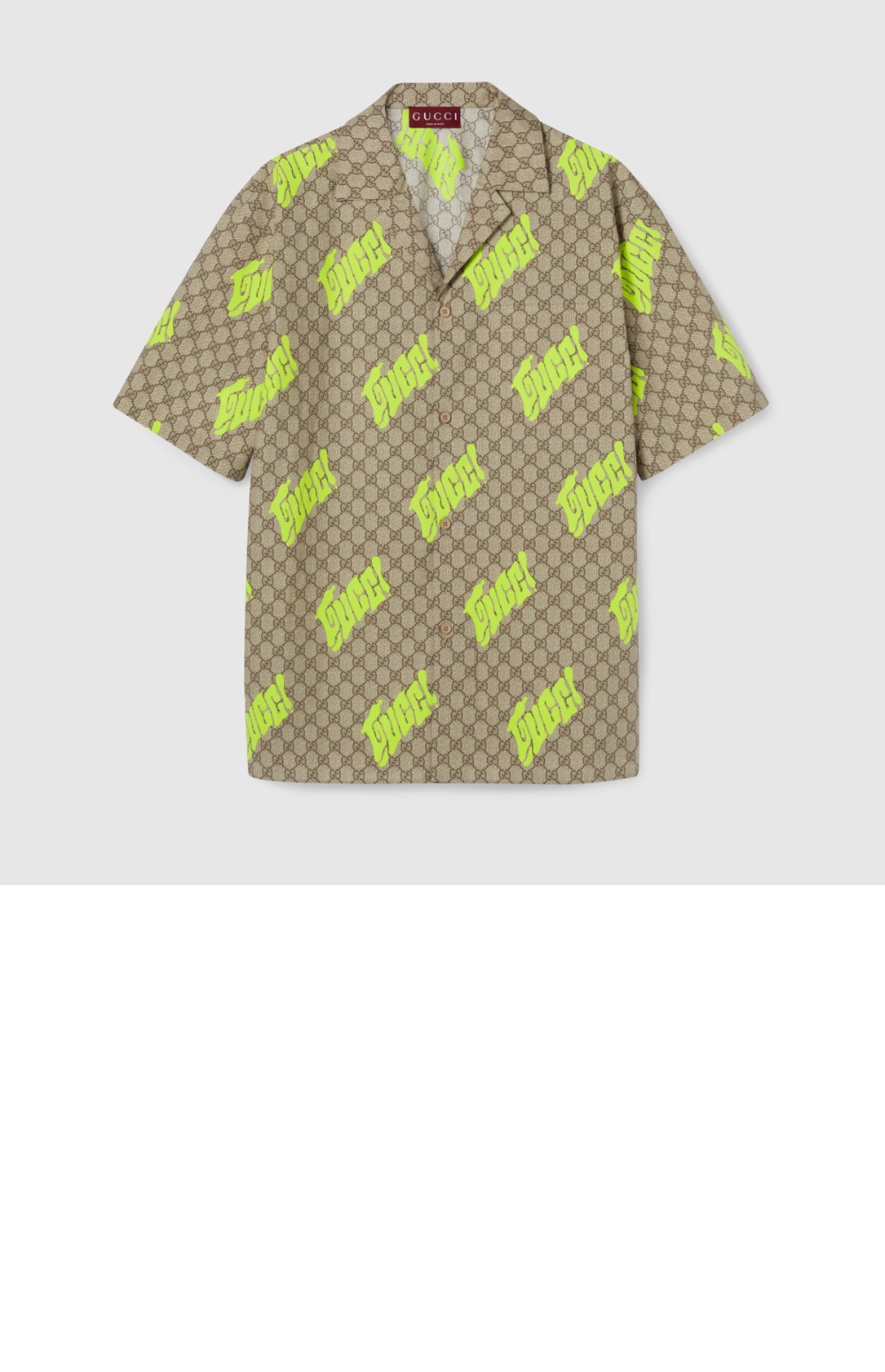 미러급레플리카사이트 | 명품레플리카 전문 쇼핑몰  | 퍼스트원 - 프린트 코튼 포플린 볼링 셔츠 > 구찌